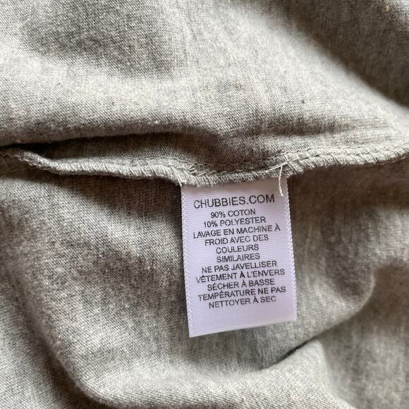 Chubbies Tee Shirt Short Sleeve Grey Size XXL - Picture 7 of 8